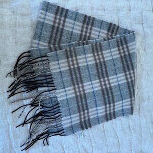 Enzo Mantovani Wool cashmere plaid scarf